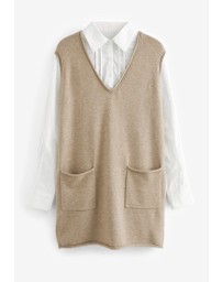 NEXT - Pinafore Layer Dress