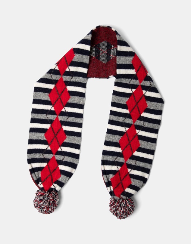 Damson Madder - Pom Pom Scarf