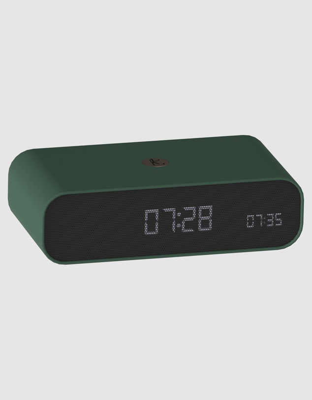 Kreafunk - Kreafunk Wakie Alarm Clock Qi Charger + Bluetooth - Nordic Green