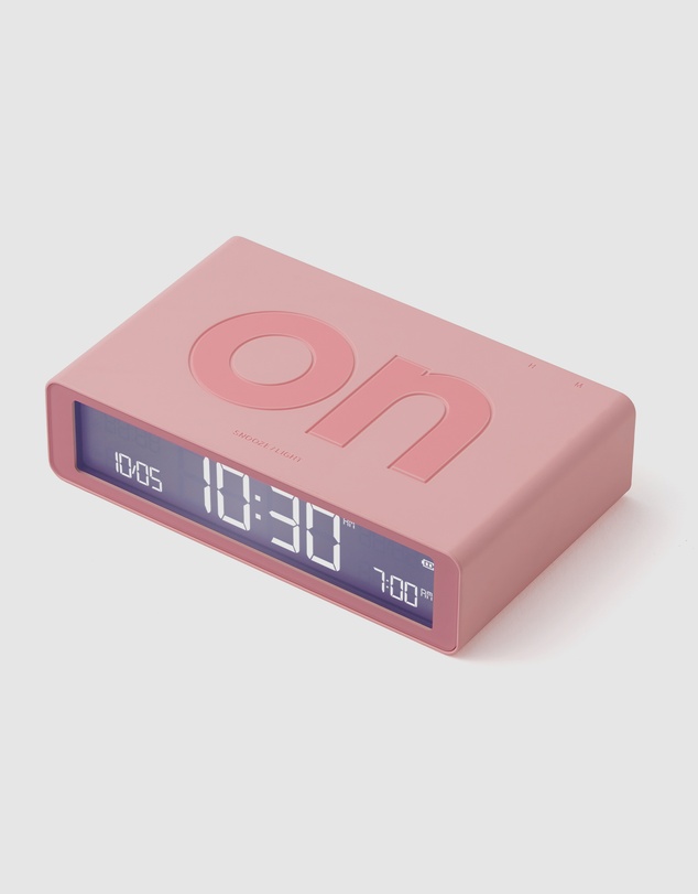 Lexon - Lexon Flip Classic Reversible Alarm Clock - Pink