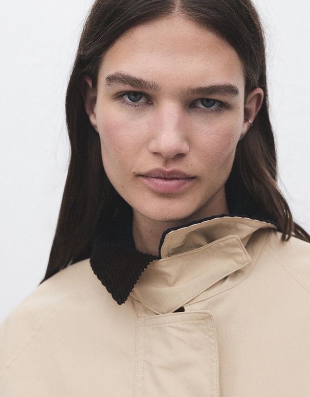 M.N.G - Cotton Jacket With Corduroy Collar