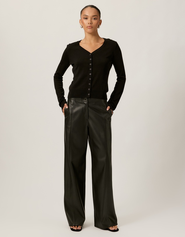 Tussah - Simone Cotton Blend V-Neck Knit Cardigan