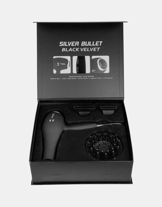 Silver Bullet - Silver Bullet Black Velvet Dryer 2000W - with Diffuser