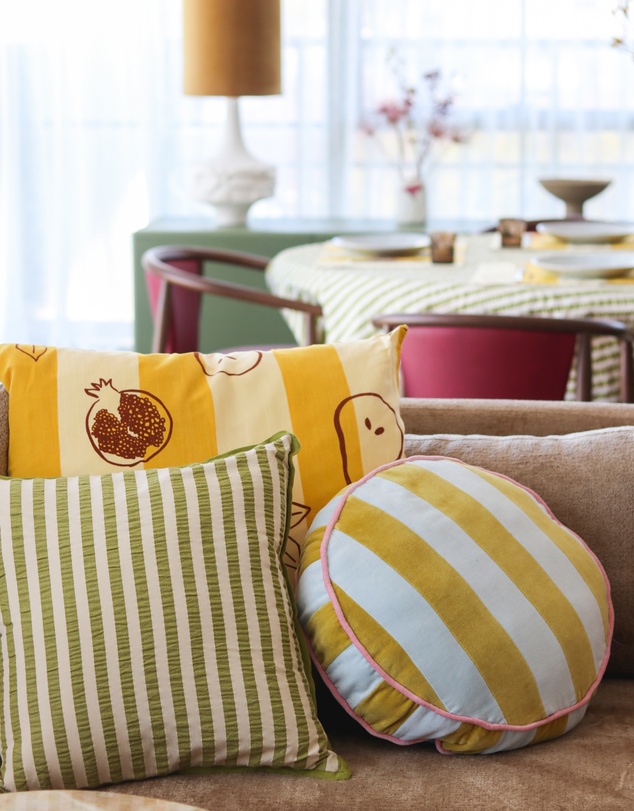 Mosey Me - Seersucker Stripe Cushion Cover