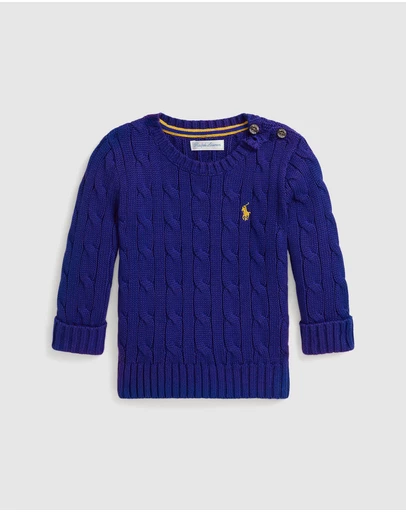 Polo Ralph Lauren - Cable-Knit Cotton Sweater - Babies