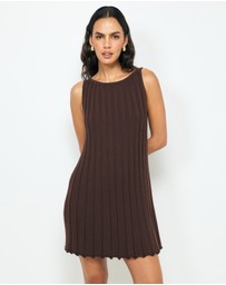 AERE - Zia Rib Knit Mini Dress