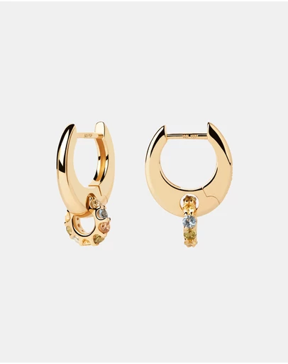 PDPAOLA - Rainbow Spin Hoop Earrings