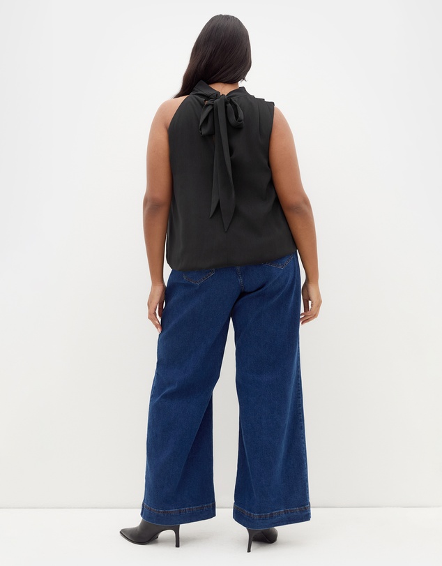 City Chic - Jaylee Sleeveless Neck Tie Top