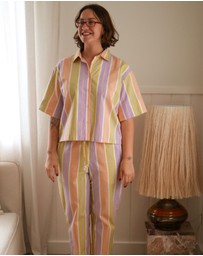 Mosey Me - Miami Stripe Pyjama Set