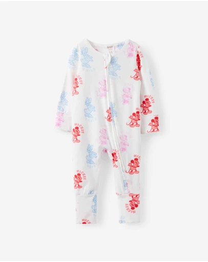 Cotton On Kids - Growie Long Sleeve Zip Romper - License