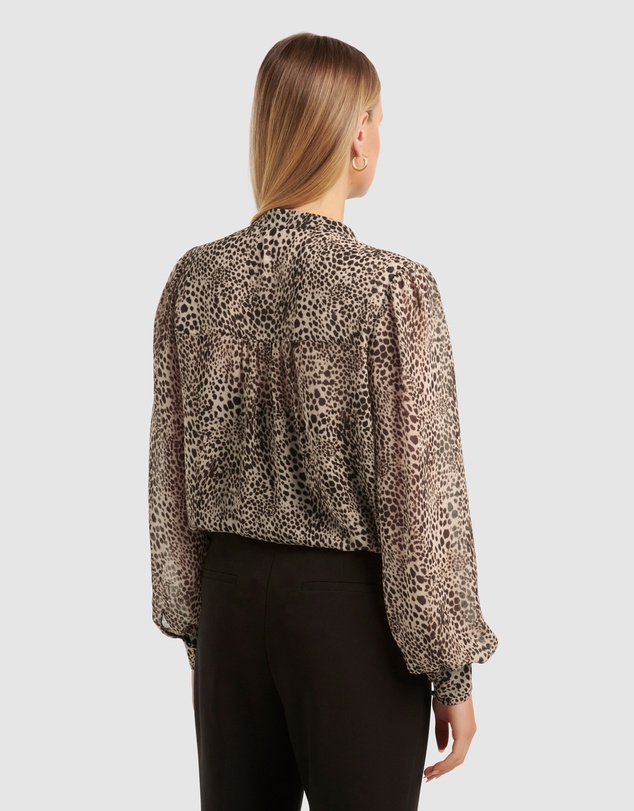 Forever New - Finley Printed Long Sleeve Tunic