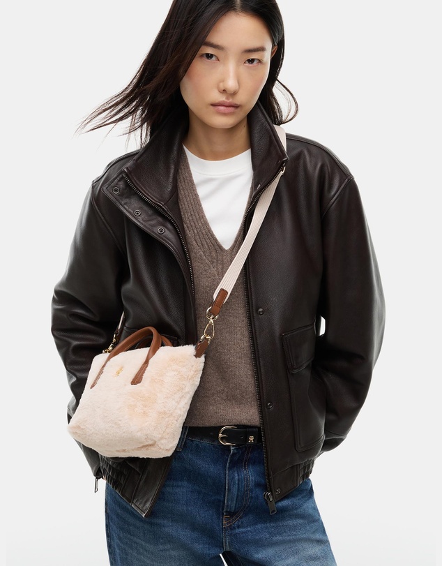 Tommy Hilfiger - Popette Micro Tote Faux Fur