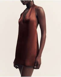 Shona Joy - Savanna Halter Neck Mini Dress