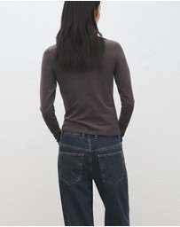 M.N.G - Cotton Boat Neck T-Shirt