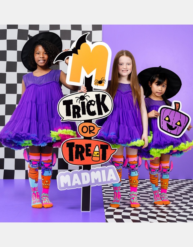 MADMIA - Stitch Neon Halloween Socks - Kids