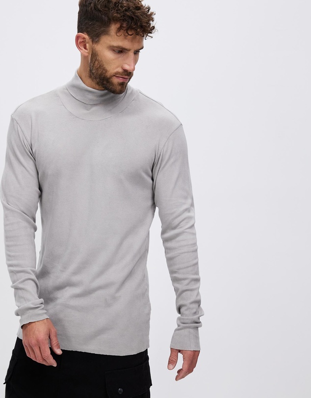 Surrounded By Ghosts - The Atacamite Rib Knit Turtle Neck T-Shirt