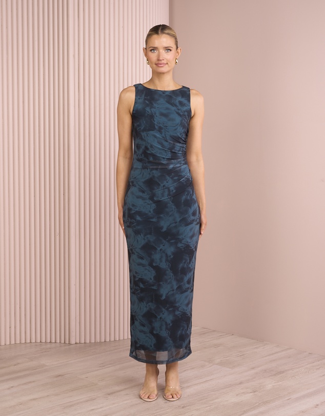 Azzurielle - Eliora Maxi Mesh Dress