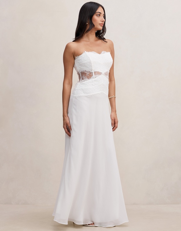 Forever New - Amity Lace Corset Sheer Maxi Dress