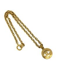 Pre-Loved by Azura Reborn - Pre-Loved CC Gold Plated Medallion Chain Necklace
