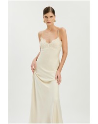 Bardot - Elisan Lace Satin Maxi Dress