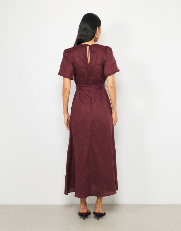 AERE - Myla Linen Midi Dress