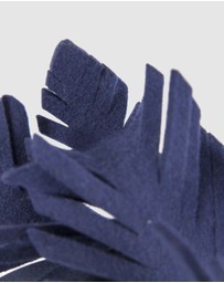 Max Alexander - Felt Navy Leaf Fascinator