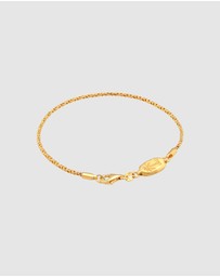 Haze & Glory - ICONIC EXCLUSIVE - Bracelet Cord Paradise in 925 Sterling Silver Gold Plated