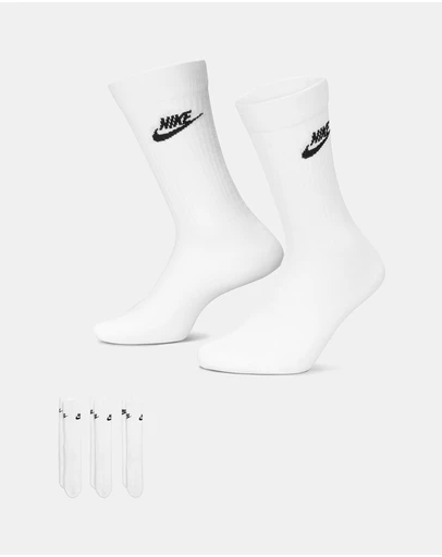 Nike - Sportswear Everyday Essential 3-Pack Crew Socks - Unisex