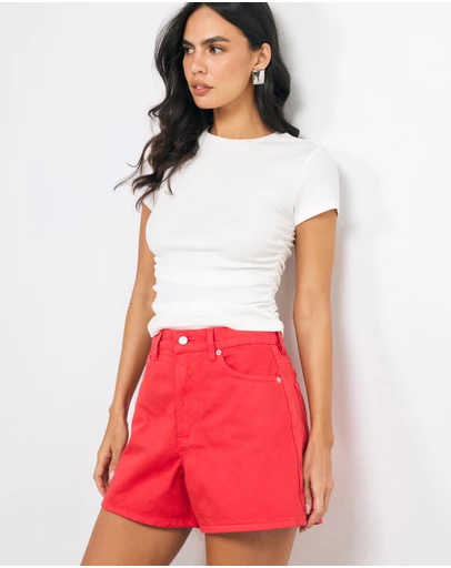 AERE - Mia Classic Denim Shorts