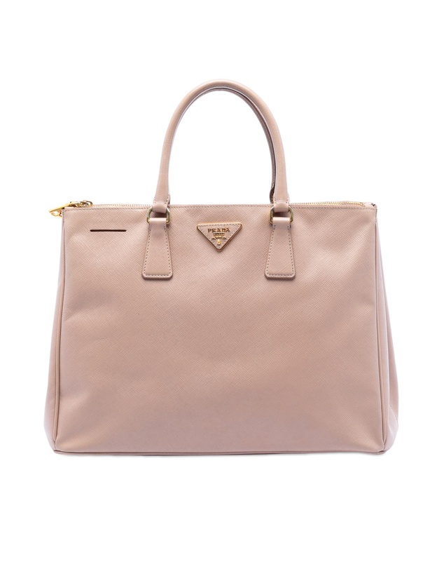 Pre-Loved by Azura Reborn - Pre-Loved Large Saffiano Lux Galleria Double Zip Satchel