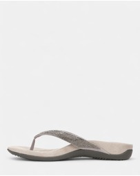 Vionic - Dillon Shine Toe Post Sandal - Stormy