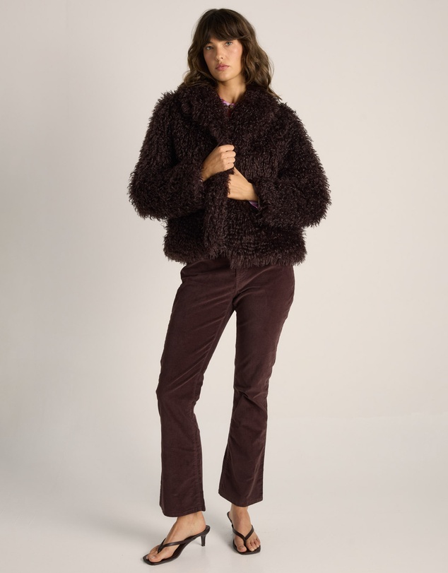 Fate + Becker - Wynn Cropped Fur Jacket