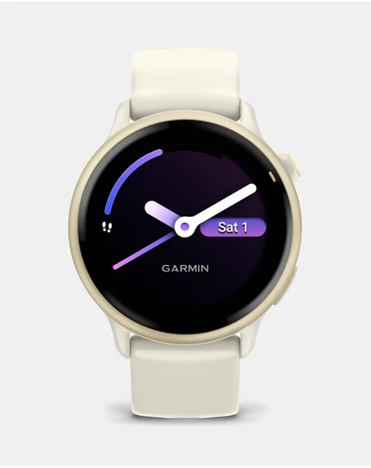 Garmin - Vivoactive 6, Bone/Lunar Gold
