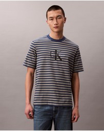 Calvin Klein Jeans - Monogram Logo Stripe Relaxed T-Shirt