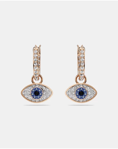 Swarovski - Symbolica Drop Earrings, Eye, Multicoloured, Rose Gold-tone Plated