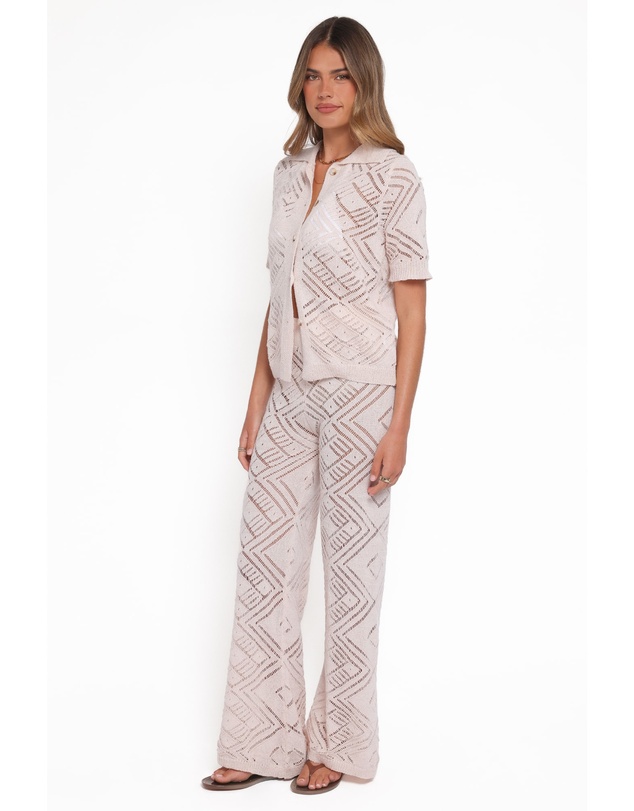 Petal & Pup - Briony Knit Pant Set - Cream