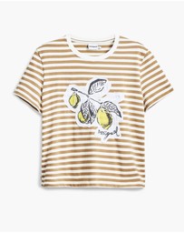 Desigual - Striped print T-shirt