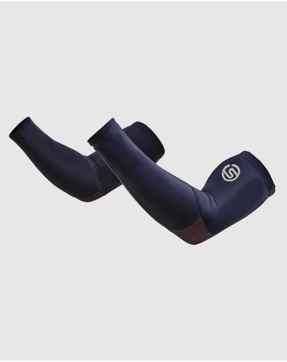 SKINS - SKINS Compression Unisex Series-3 AFL/Running/Gym Arm Sleeve Navy Blue
