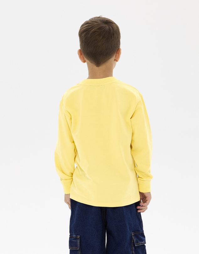 Rock Your Kid - Chill Out David Long Sleeve T-Shirt in Yellow