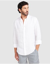 Vacay Swimwear - White Linen Shirt