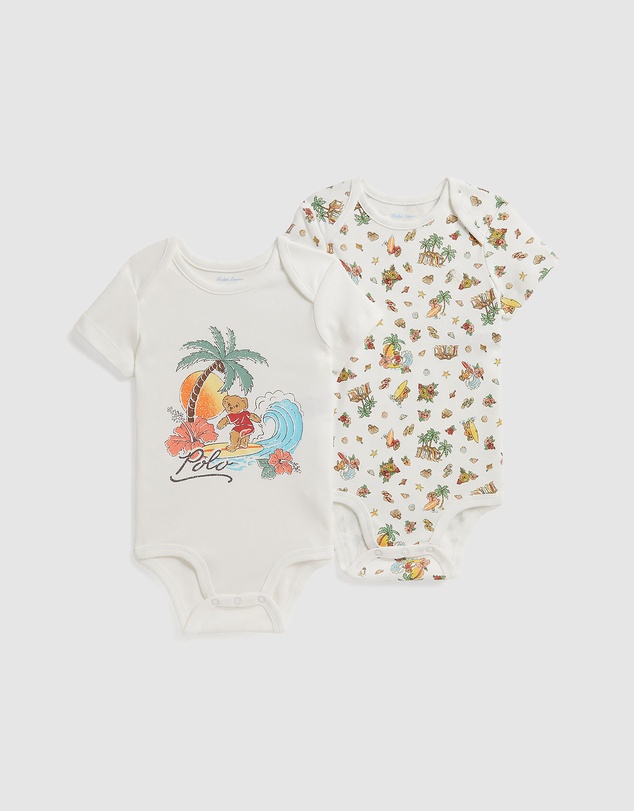 Polo Ralph Lauren - 2-Pack Polo Bear Cotton Bodysuit - Babies