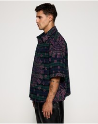 RHUDE - Paisley Flannel Boxy Shirt