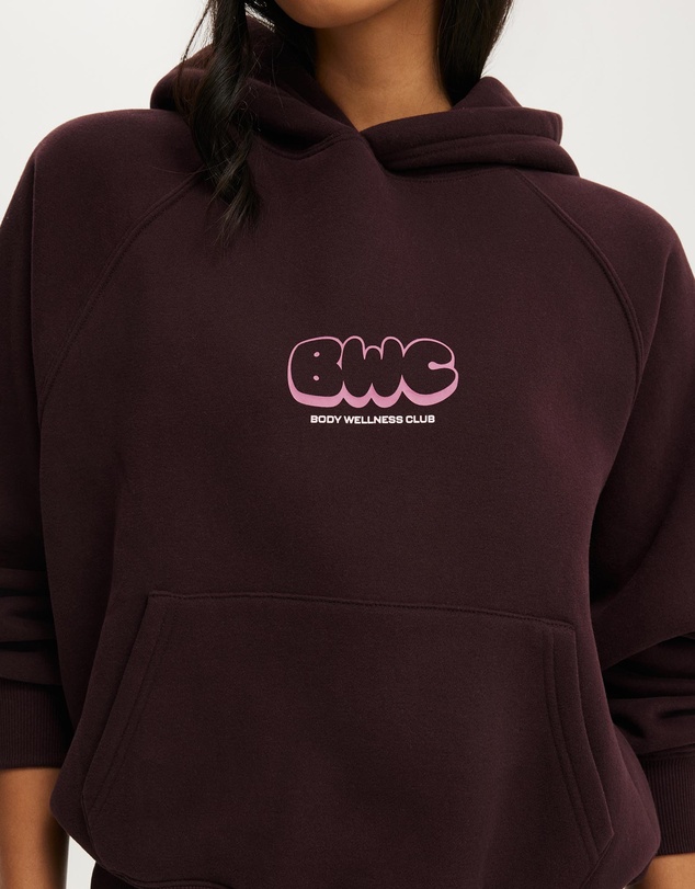Cotton On Body Active - Plush Premium Graphic Raglan Hoodie
