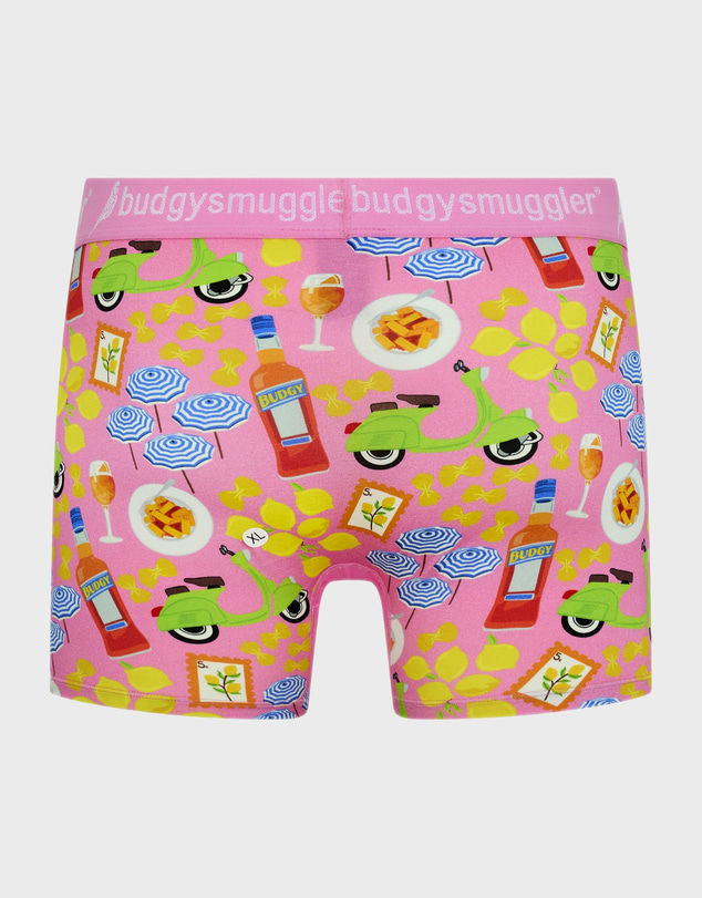 Budgy Smuggler - Men's Underwear Trunks in Pink Amalfi