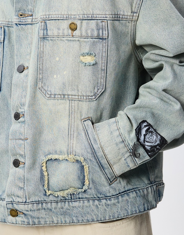 Thrills - New Delusions Canyon Oversized Cropped Denim Jacket