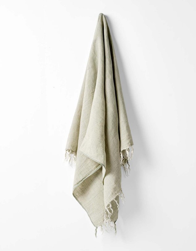 Aura Home - Linen Fringe Throw