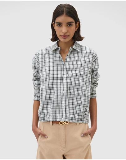 Oroton - Check Bomber Shirt