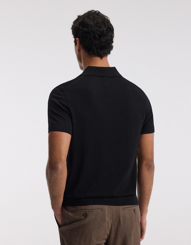 Calibre - Merino Wool Polo Black