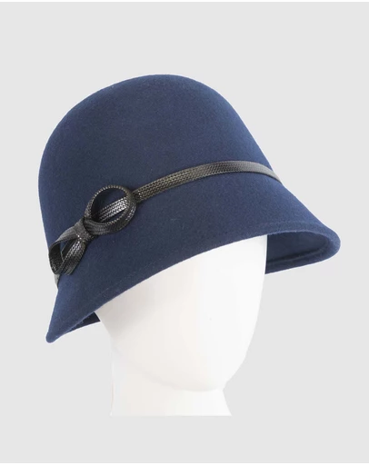 Max Alexander - Felt Navy Fashion Bucket Hat