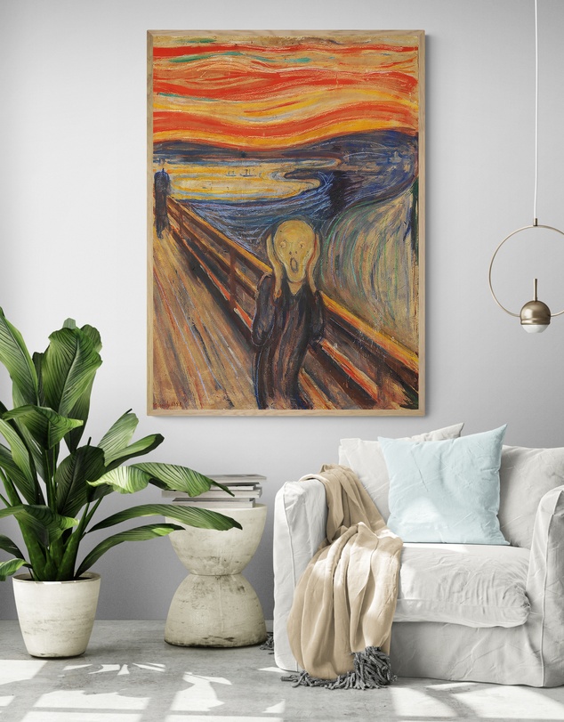 Inka Arthouse - Scream by Edvard Munch Art Print
